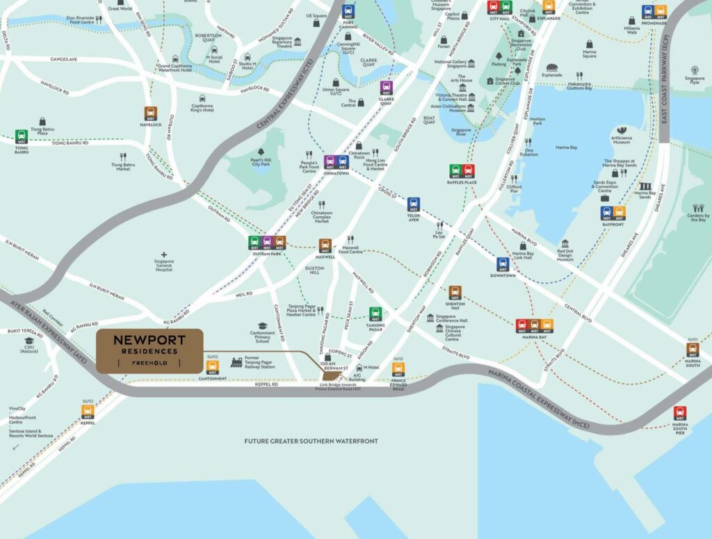 Newport Residences Location Map